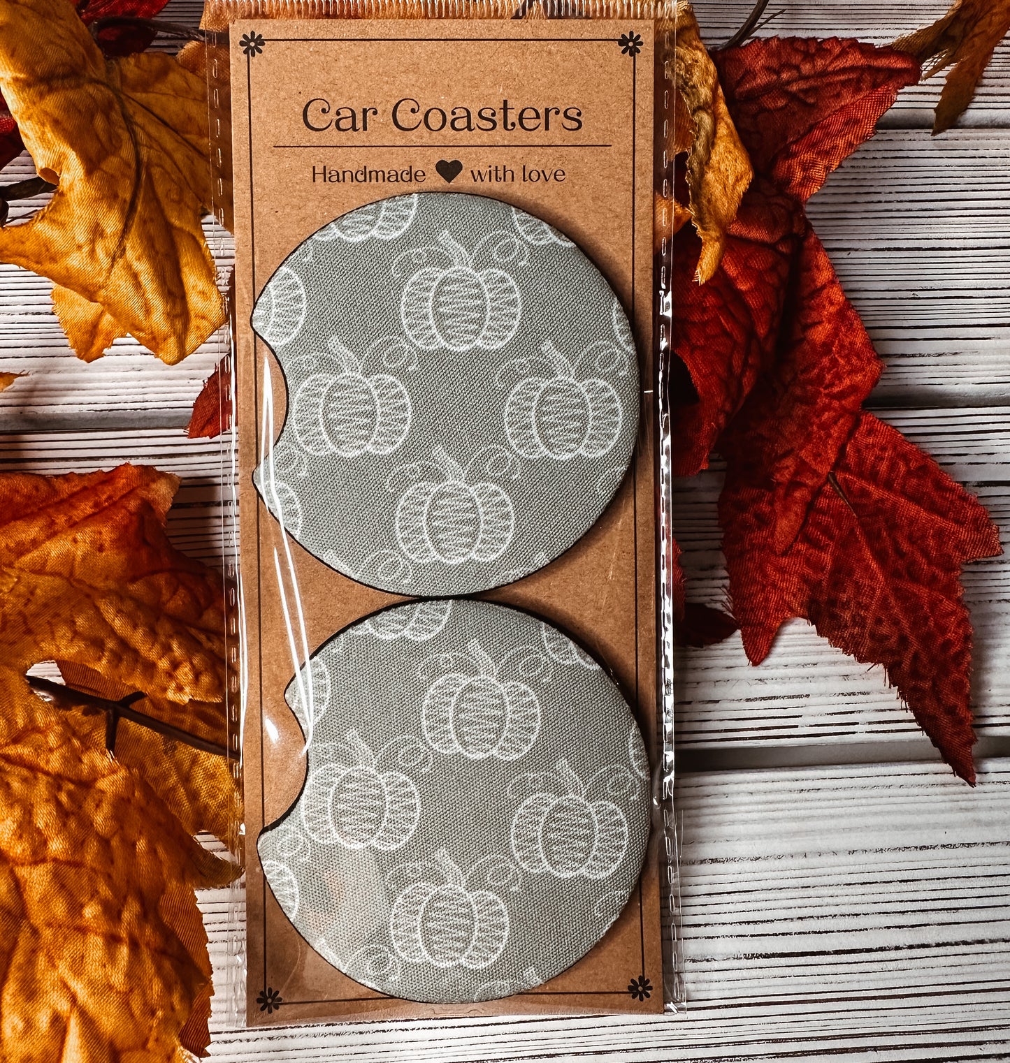 Fall/Halloween Car Coasters