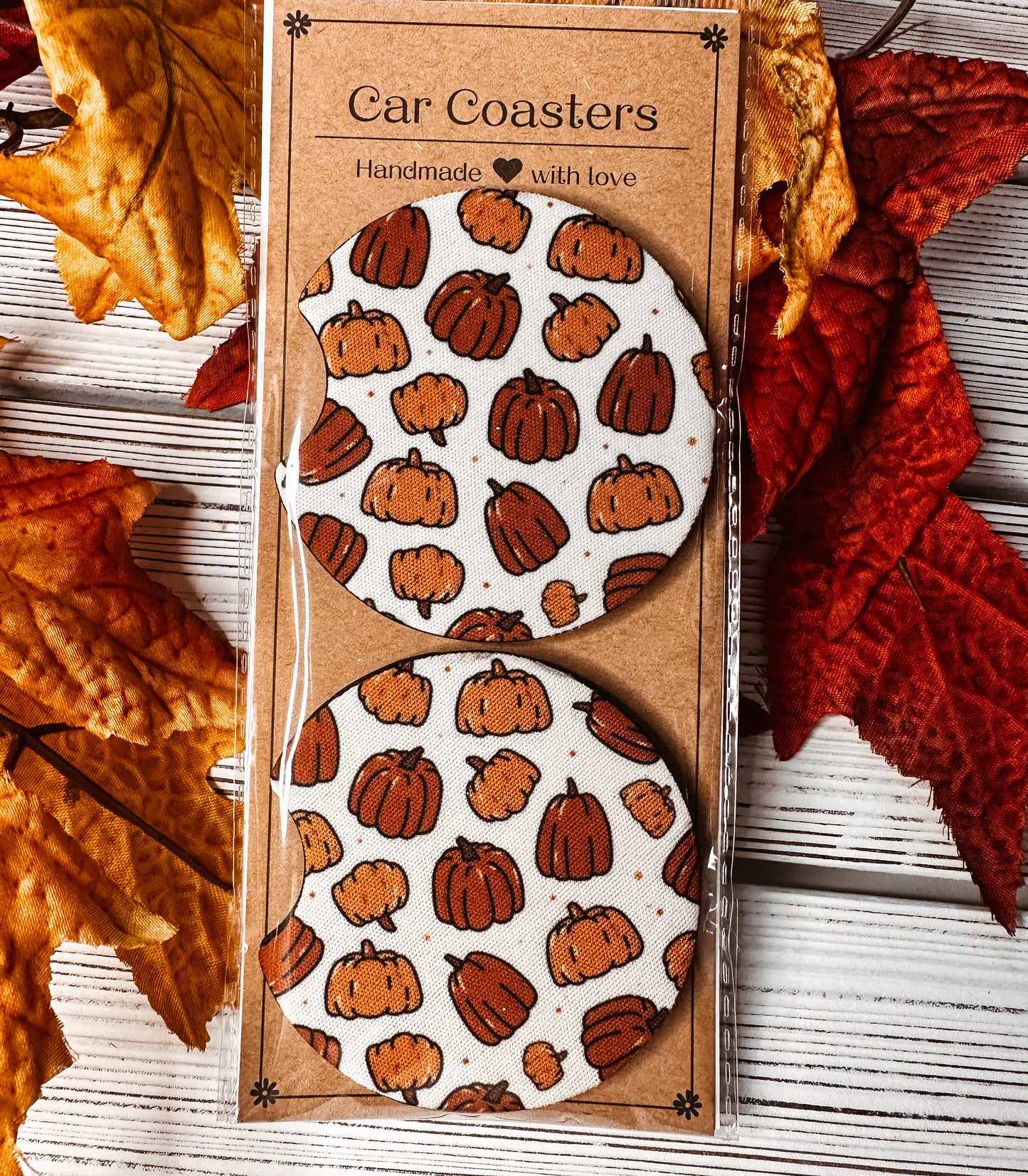 Fall/Halloween Car Coasters