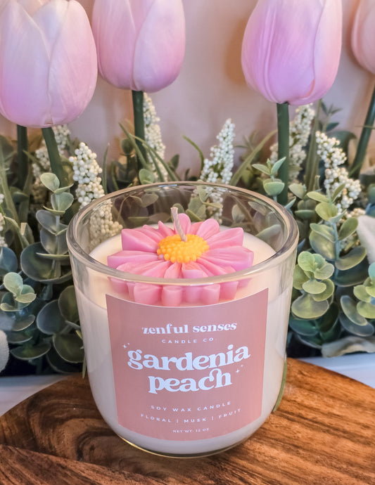 Gardenia peach candle